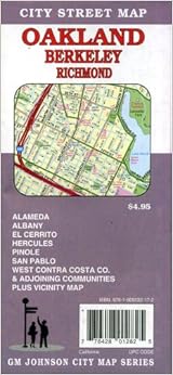 Oakland, Berkeley & Richmond City Street map, California Oakland, Berkeley & Richmond City Street map, California