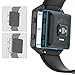 Kartice Compatible with Fitbit Blaze Frame,Fitbit Blaze Frames Housing Cable Metal Stainless Steel Frame Compatible Fibit Blaze Smart Watch.-Black