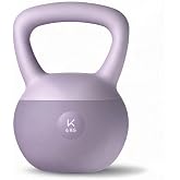 KEEP Soft Kettlebell, Floor-Friendly Strength Training Weight with Flat Soft Base, Non-Slip Grip Handle, Odorless PVC Workout Kettlebell for Women and Men