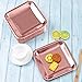 Aneco 60 Pack 7 Inches Rose Gold Foil Paper Plates Disposable Square Plates for Anniversary, Wedding, Birthday Party Supplies (7 inch)