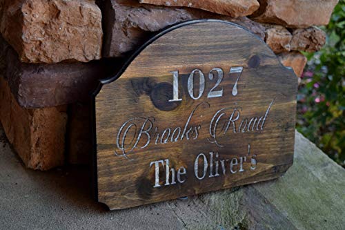 Address Sign - Address Plaque - Rustic Home Decor - Personalized Gift - Outdoor Address Sign - Family Established Sign - Engraved Address