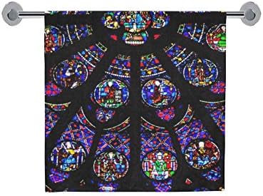 Love Nature Personalized Stained Glass Bathroom Body Shower Towel Bath Wrap For Home Outdoor Travel Use Beach Bath Towels 30"x56"