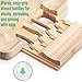Cheese Board Set: 13x13.4x2 Inch All Bamboo Tray with Slide Out Drawer, 4-Piece Cutlery, Coasters and Guide in a Gift Box, Perfect Housewarming Gift & Best Gift for Every Kitchen