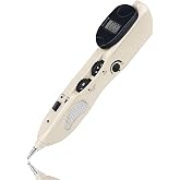 Leawell Electronic Acupuncture Pen Acupressure Massage Therapy Rechargeable | Intelligent Acupoint Finder | Pain Relief | 3 Massage Heads | 3 Therapy Mode | 10 Intensity | 500 mAh | Lightweight Portable