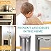 Child Locks for Kitchen Cabinets, Baby Proof Drawers, Toilet, Fridge, White 6 Pc