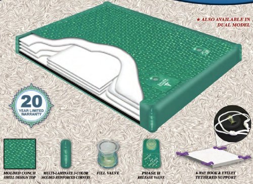 Fluid Chamber Series 1000 Mid Fill Softside Waterbed Chamber by Innomax King