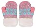 Arctic Paw Winter Gloves for Kids Toddler Mittens Girls Gloves 3 Pairs Kids Gloves Winter Knit Mittens, Hot Pink+Fair Isle/Hot Pink+Fair Isle/Bubblegum