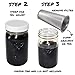 County Line Kitchen - Stainless Steel Filter & Infuser for Cold Brew, Iced Coffee, and Iced Tea - Use with 1 Quart Wide Mouth Mason Jars