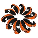 wosofe Golf Iron Covers Set for Club Mens Neoprene Elasticity Portable Selections 10pcs/lot
