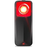 RAVEMEN NT201 Bike Radar Tail Light, 80-Lumen Bright Wide-Angle Bicycle Rear Light with Visual & Audible Alert, Auto Brake Fl