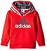 adidas Little Boys' Athletic Pullover Hoodie, Light Scarlet, 5