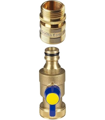 Gorilla Easy Connect Sprühdüse Für Gartenschläuche – Hochdruck-Düse Aus Messing Zum Reinigen