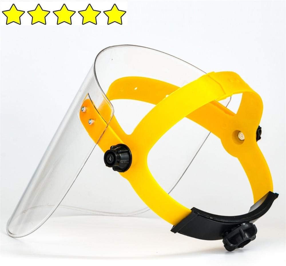 LANFEIER Safety Face Shield, for Women Men Adjustable Visor Eye & Head Protection, Transparent Full Face Protective Masks Anti-Spitting Splash Facial
