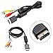 Storite 1.8M RCA TV 3 RCA Adapter Cable AV Cable Audio Video Cable for Sony Playstation 1, Playstation 2 and Playstation 3 (PS2-PS3) Multimedia
