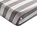 Burt's Bees Baby - Bold Stripe Fitted Crib Sheet, 100% Organic Crib Sheet for Standard Crib and Toddler Mattresses (Blossom)
