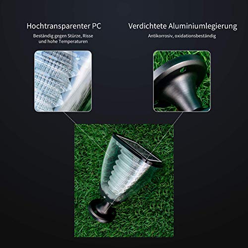 WORHAN® Solar Beleuchtung 100 Lumen LED Gartenbeleuchtung Garten & Terrasse Decken Zaunbeleuchtung Solarbetriebene Lampe… – Bild 4
