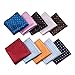Mens 10 Pack Assorted Pocket Square Handkerchief Hanky (D1)
