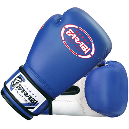 Farabi-Sports-Guantes-de-boxeo-para-nios-piel-sinttica-113-g-color-azul