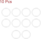 sourcing map VMQ Silicone O-Ring 31mm OD 25mm ID 3mm Width White Gasket 10 Pack view 3