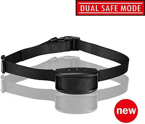 Oternal No Bark Collar with an Integrated Dual-Mode Dog Training Device (Beep and Vibration, Beep and Shock) for the Small and Medium Sized Dogs Weighing 15-60 lbs(Black)
