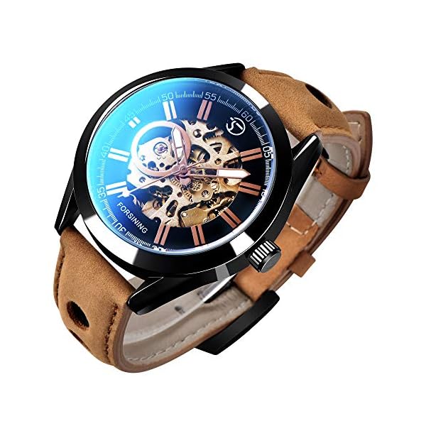skeleton automatic mechanical watch