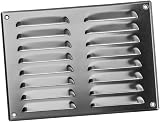 EUROPLAST 260x190mm Aluminium Air Vent Grille Cover with Insect Mesh 10x7 view 1