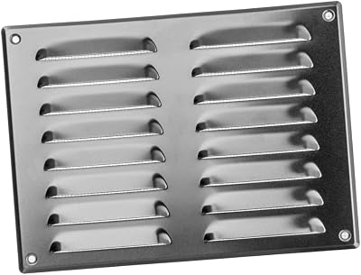 EUROPLAST 260x190mm Aluminium Air Vent Grille Cover with Insect Mesh 10x7