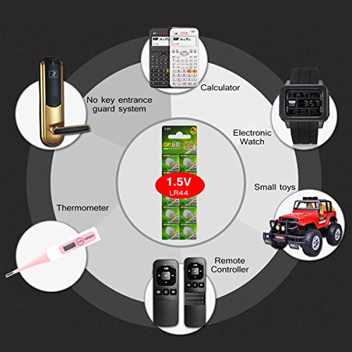 4PCS LR44 A76 Small Alkaline Battery Power Supply Button Battery Cell