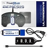 PeleusTech True Blue Mini Ultradrive Pack for Genesis / MegaDrive Mini (813 Games)