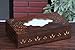 Sale on Best Rated Tissue Box Holder / Cover - SouvNear Rectangular Brown Wood Kleenex Box Cover Tissue Paper Dispenser Pack of 85 Tissues for Bathroom Vanity