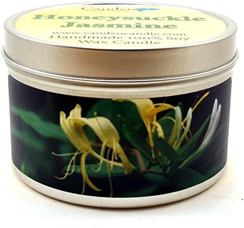 Honeysuckle Jasmine, Super Scented Soy Candle Tin (6oz)