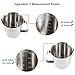 Measuring Cup, [Upgraded, 3 Measurement Scales, Including Cup Scale, ML Scale, Ounce Scale], Newness Stainless Steel Measuring Cup with Marking with Handle, 24 Ounces (0.7 Liter, 3 Cup)
