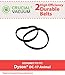 Crucial Vacuum Replacement Vacuum Belts Compatible with Dyson Part # 911710-01 & Models DC17, DC-17, 8MM,8 MM, DC17 Animal Powerful Long Lasting Vac Belts (2 Pack)