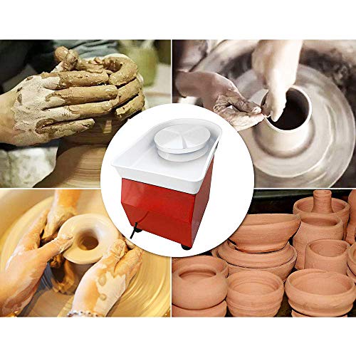 PROMOTOR Pottery Forming Machine, 25CM/9.8'' Table Top Pottery Wheel Ceramics Clay Tool