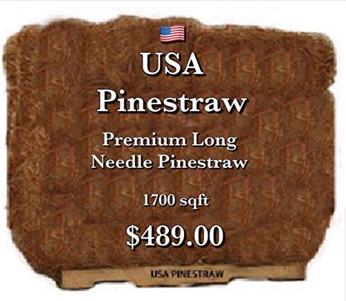USA Pine Straw - Premium Long Needle Pine Straw - 1700 Sqft Pallet