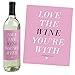 Big Dot of Happiness Omg, You're Getting Married - Engagement Party Gift for Women - Wine Bottle Label Stickers - Set of 4