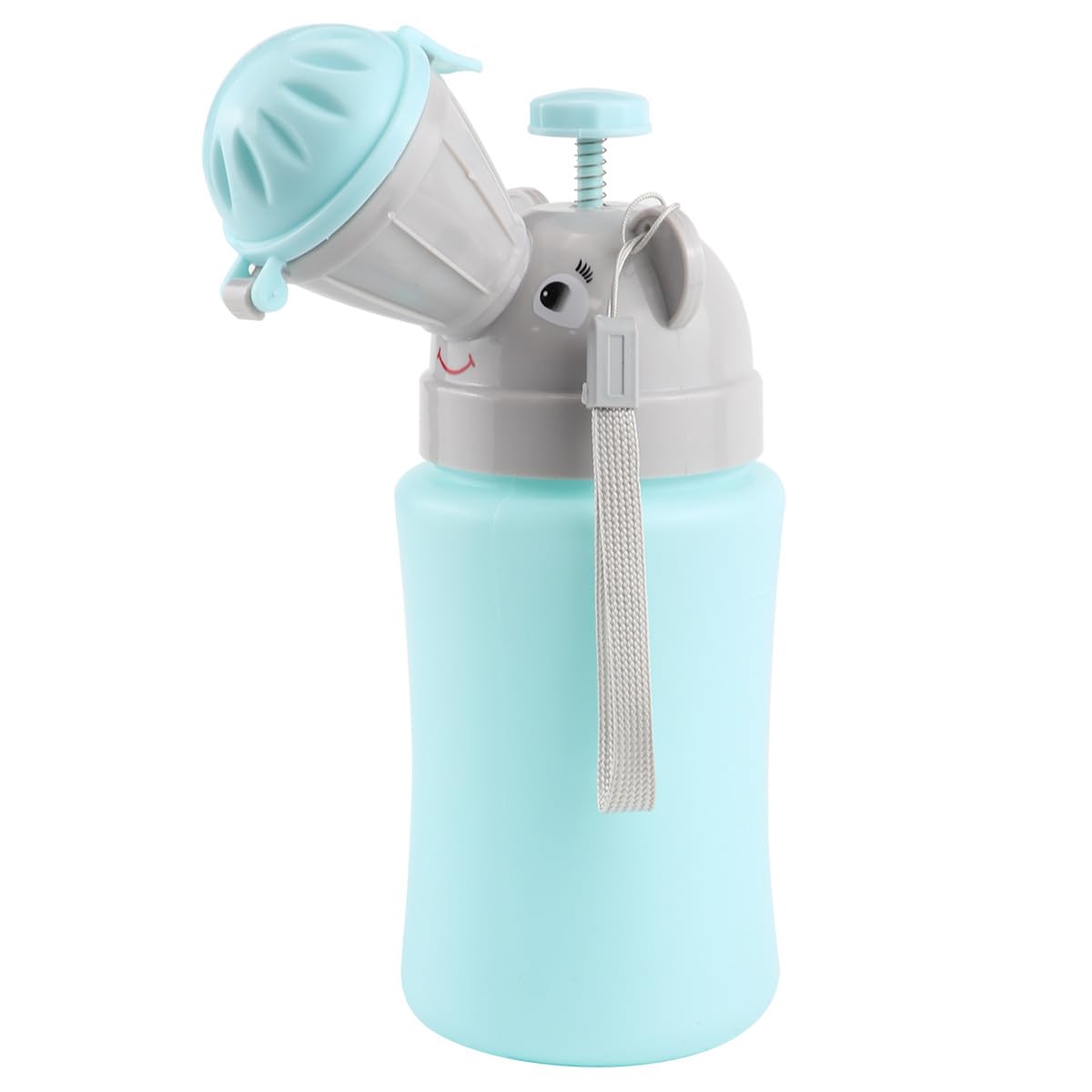 ZJIVQO Boy Portable Potty Emergency Toilet for Car Automobile Travel Camping Portable Baby Child Potty Toddler Boy Pee Training Cup Urination Container (Blue)