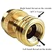 SHINESTAR Propane Tank Adapter 1lb to 20lb, Steak Saver for Disposable Throwaway Cylinder, Solid Brass