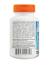 El mejor ubiquinol del médico con Kaneka QH, sin OMG, sin gluten, sin soja, salud del corazón, DRB-00275, 1
