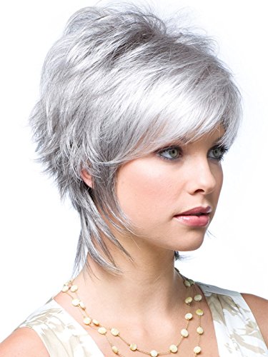 Amazon Com Gnimegil Fashion Female Silver White Hair Wigs For