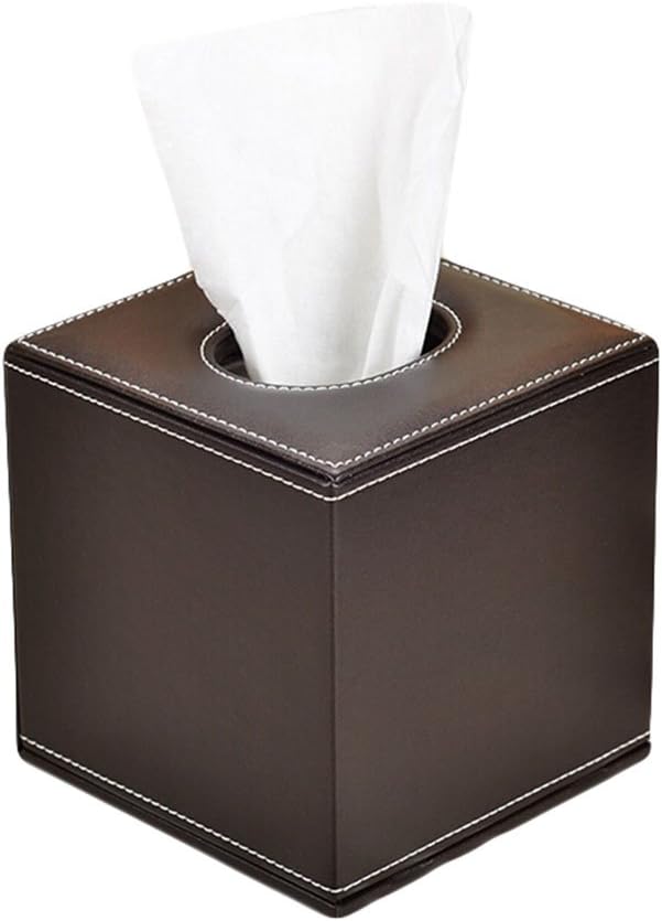 Toruiwa Tissue Box PU Leder Taschentücher Halter Aufbewahrungskiste für