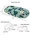 JAVOedge Blue Cherry Blossom Print Eyeglass Clam Shell Style Case with Bonus Microfiber Glass Cleaning Cloth