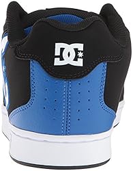 DC Men's NET Skate Shoe, black/black/blue, 8.5