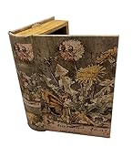 MilmaArtGift Vintage Fairy Book Box Leather Over Wood Secret Storage Box Fairy Keepsake