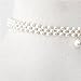 Kissweet Elegant Gothic Bridal Adjustable White Imitation Pearl Tattoo Choker with Pendant Necklaces