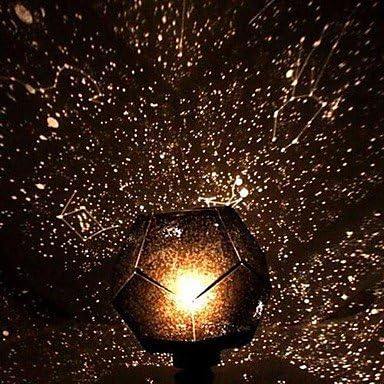 Night Lights DIY Romantic Galaxy Starry Sky Projector Night Light+Constellation Manual ( Light Source Color : Multi Color )