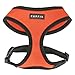 Puppia Soft Dog Harness No Choke Over-The-Head Triple Layered Breathable Mesh Adjustable Chest Belt and Quick-Release Buckle, Orange, Medium