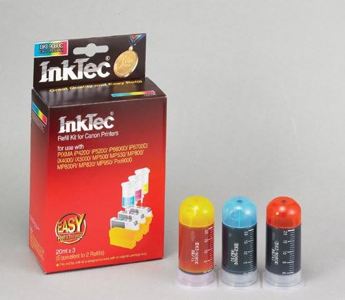 InkTec Refill Kit for Canon CLI-8C, CLI-8M, CLI-8Y Inkjet Cartridges