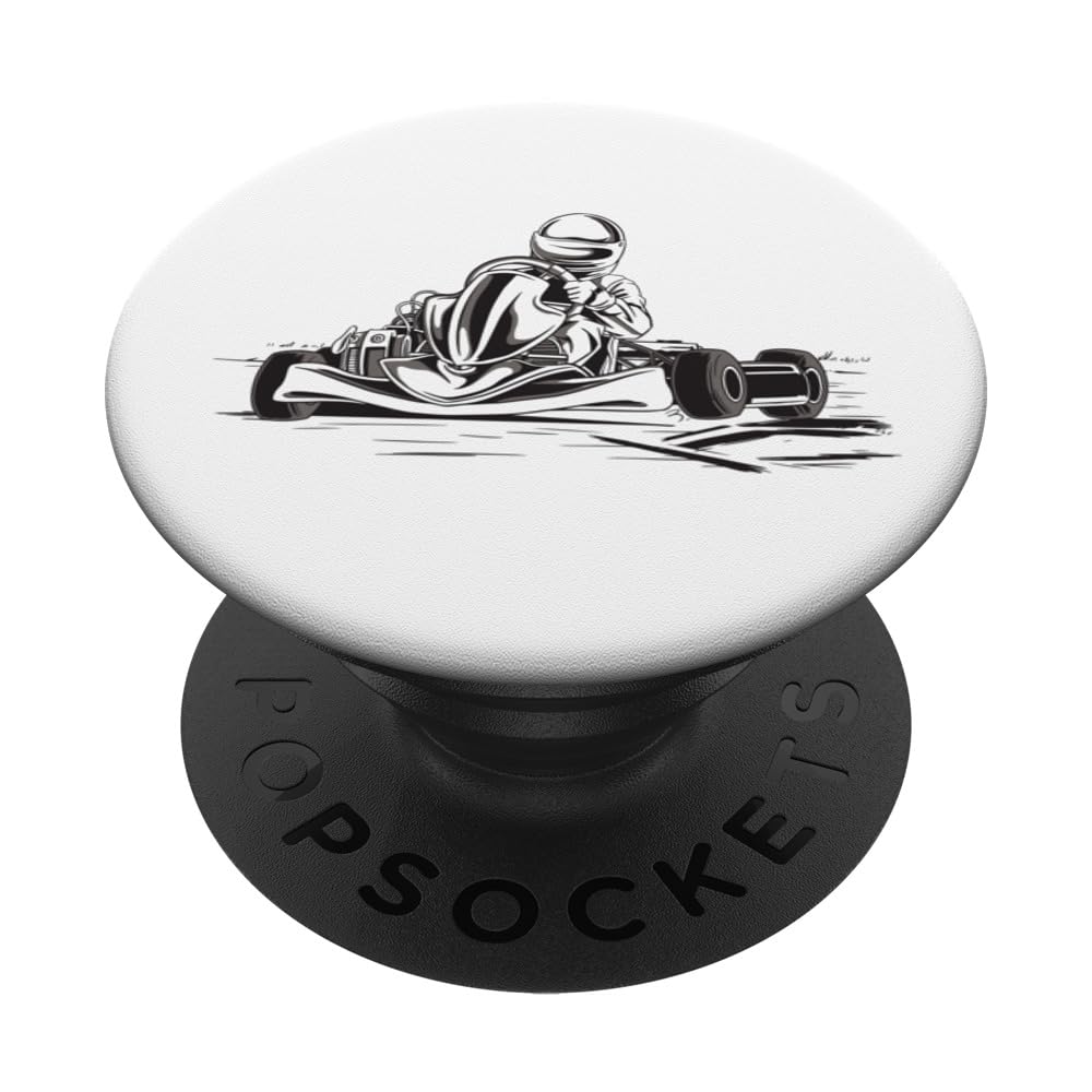 Go-kart adrenaline go-kart racing fast-paced fun PopSockets Swappable PopGrip