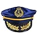 Tigerdoe Yacht Captain Hats - Marine Sailor Caps - Skipper Party - Nautical Costume Accessories (Yacht Captain Hat + Sunglasses- 4 Pc Set)